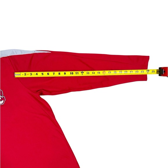 Cleveland Indians Antigua 1/4 Zip Pullover Men's Large Red Chief Wahoo Guardians - Picture 7 of 7